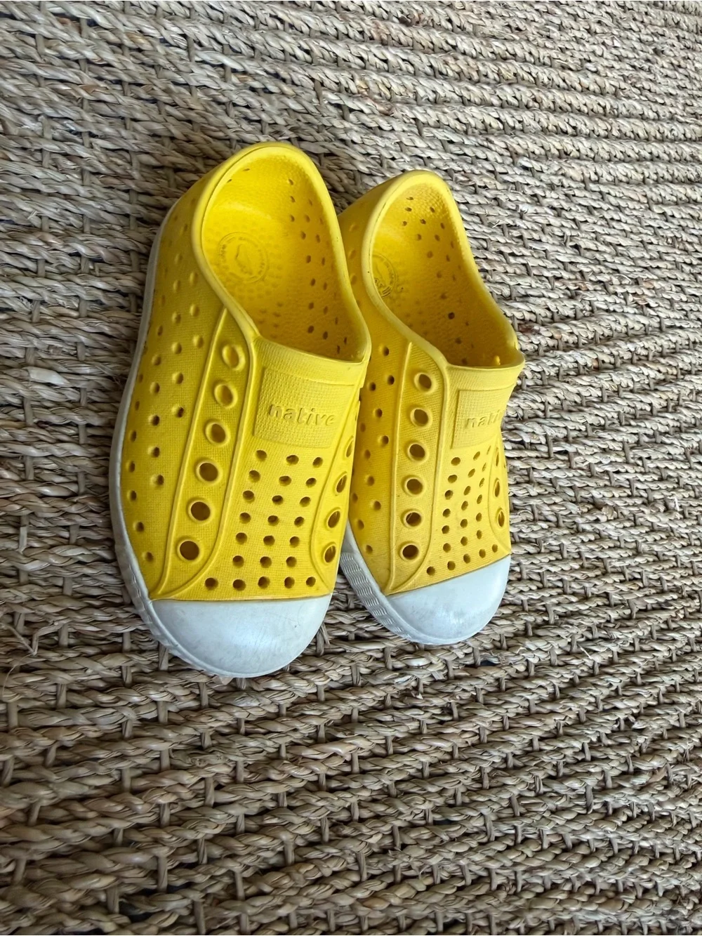 Native Jefferson Slip-On Water Shoes | Yellow | Kids Size 7